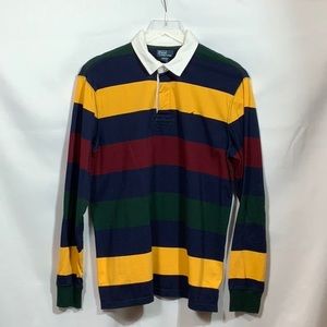 Ralph Lauren Striped Cotton Rugby Shirt.